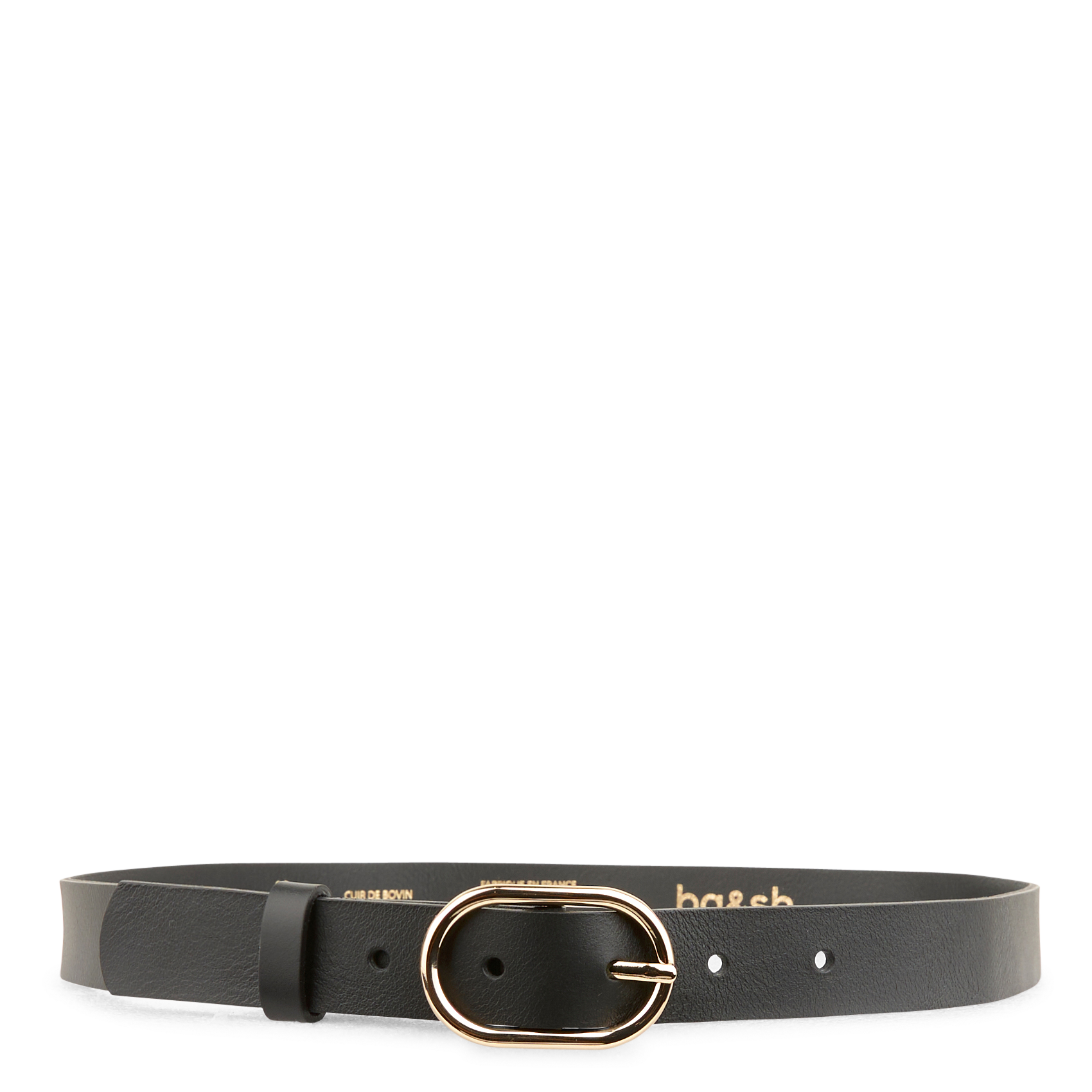 MINI COLE - Ceinture mini en cuir | Noir