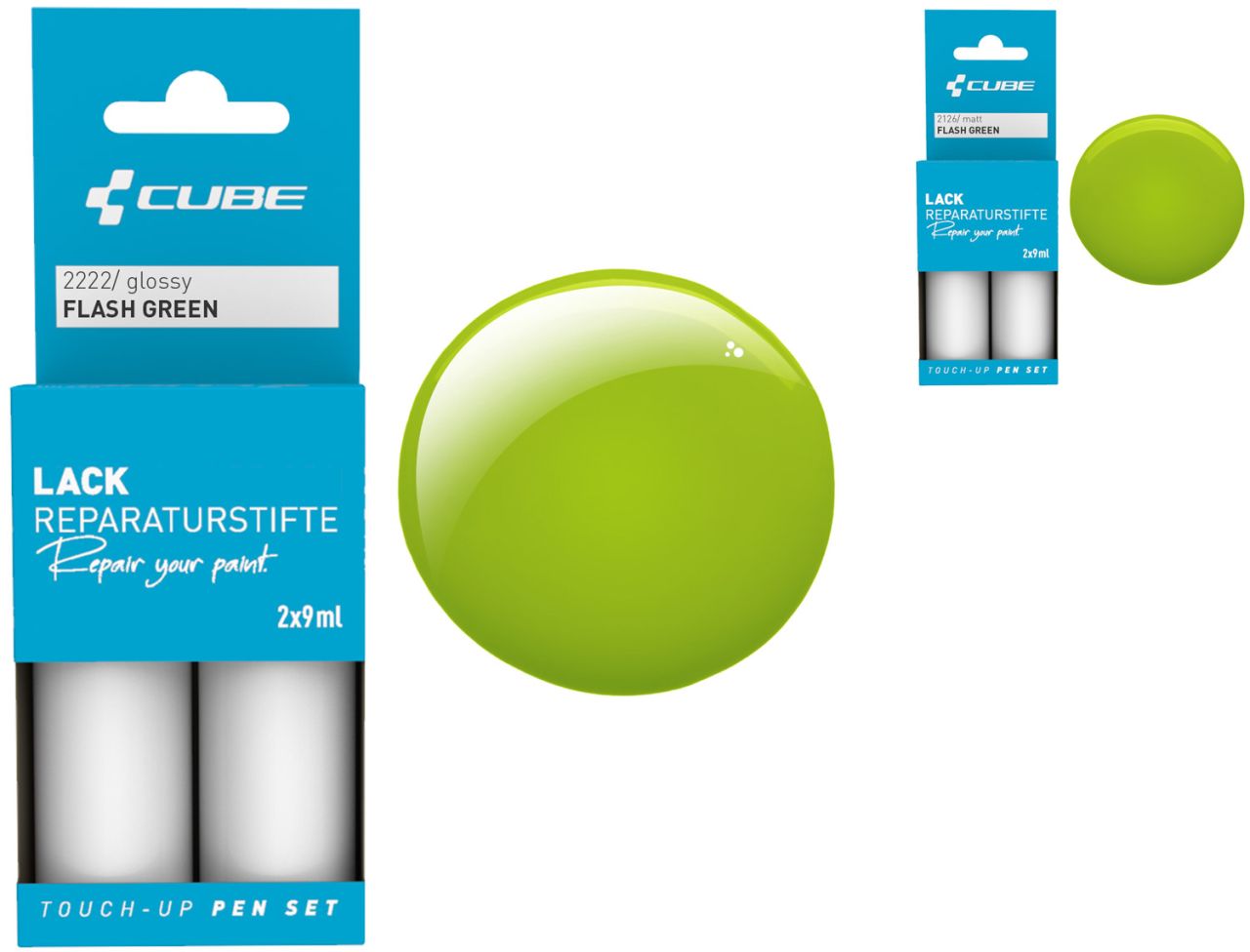 Cube Lackreparaturstift Set FLASH GREEN kaufen | Bike-Discount