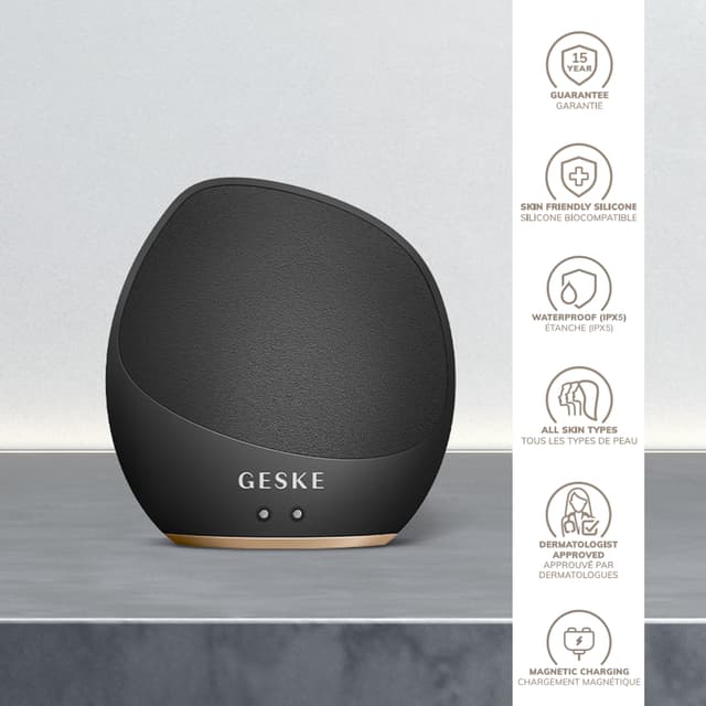 Sonic Body Cleansing eksfolieringsbørste GK000706GY01 (sort)