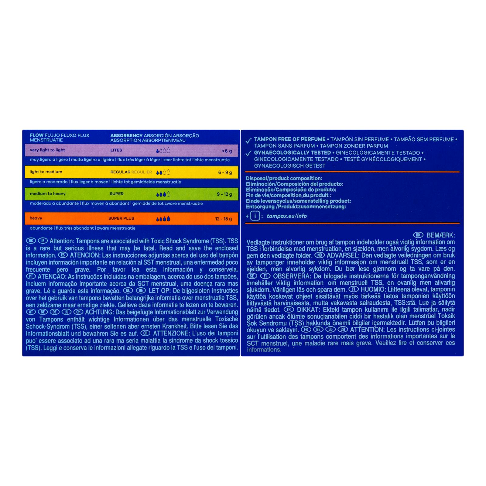 Tampons Tampax Compak Super Plus avec applicateur