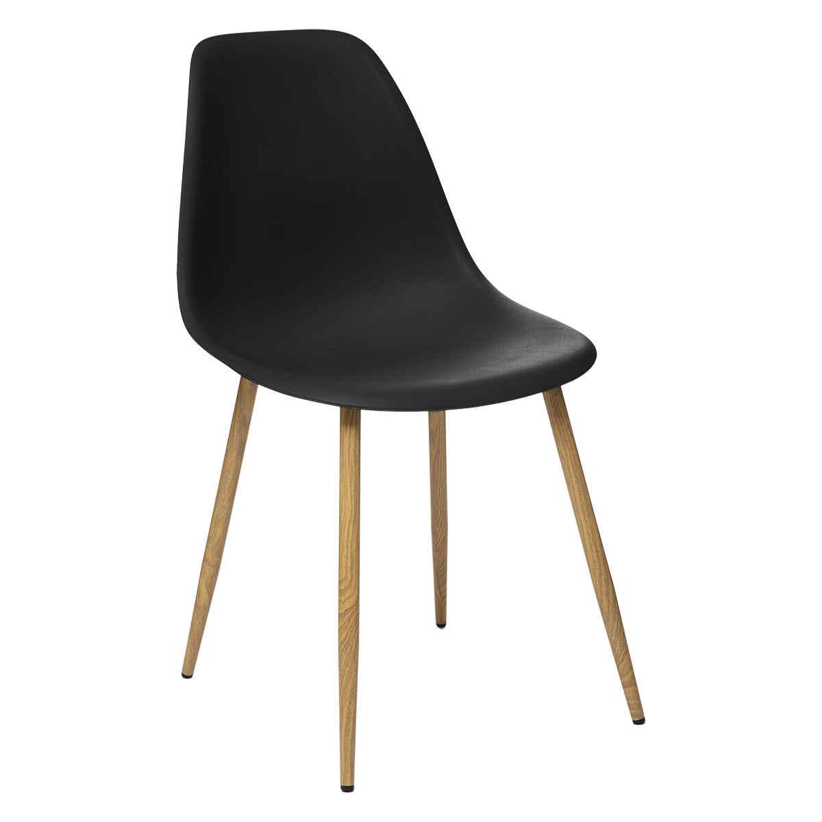 CHAISE TAHO PIED IMITATION CHENE NOIR