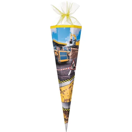 Nestler Schultüte Baustelle, 6-eckig, 85cm