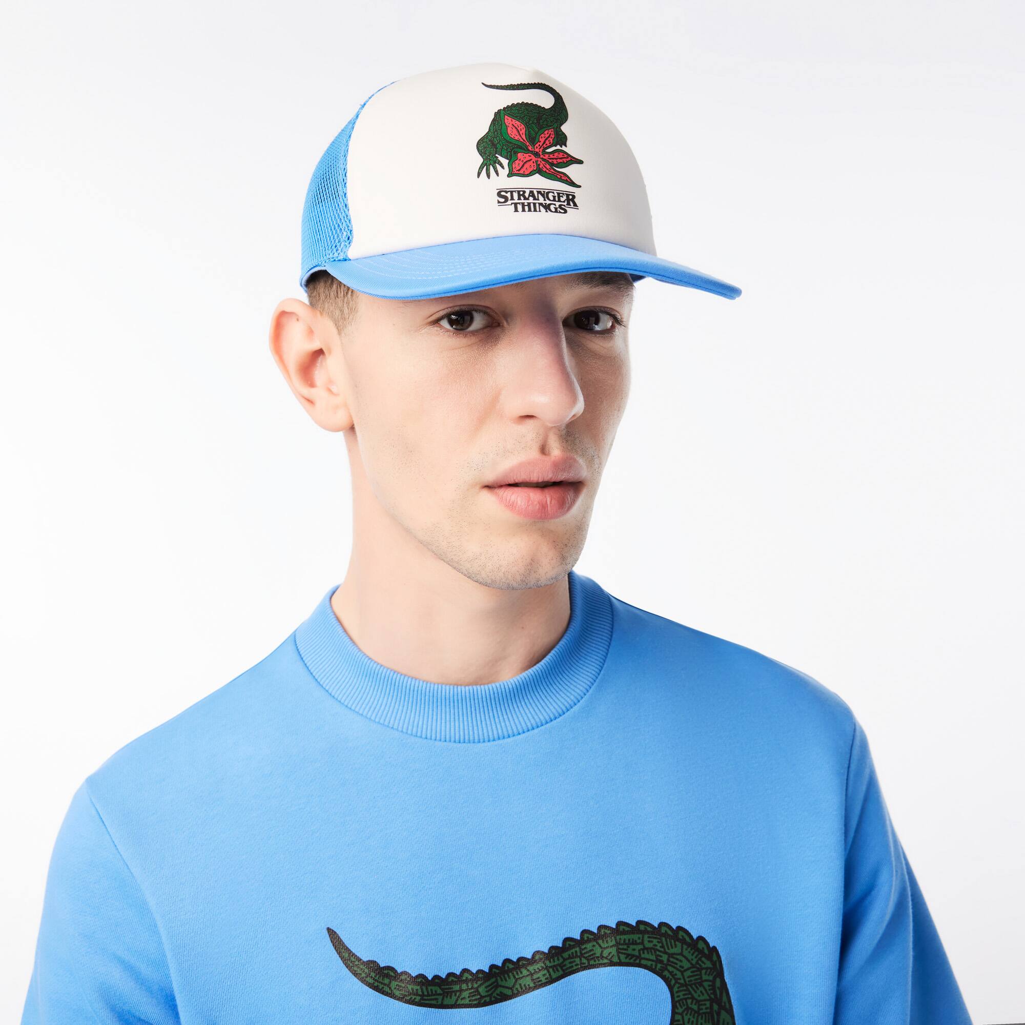 Casquette homme Lacoste x Netflix Chapeaux & Casquettes - Bleu - Lacoste - Homme