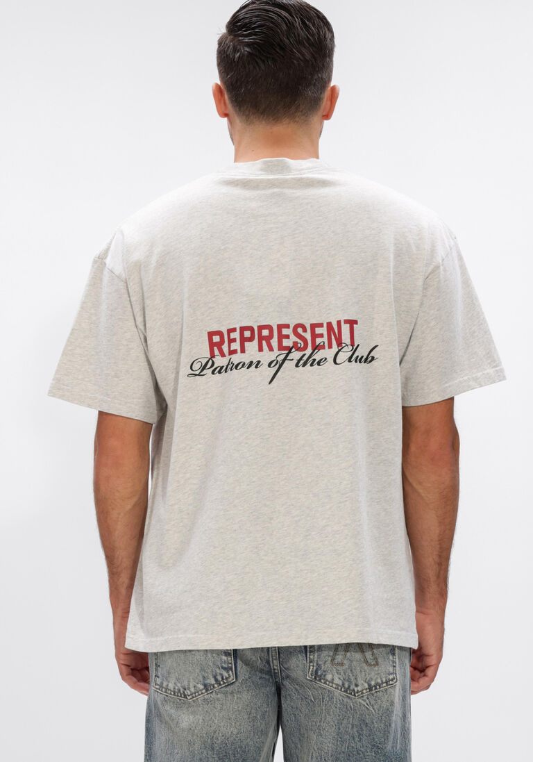 grijze represent t-shirt patron of the club t-shirt