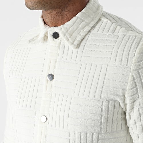 Ensemble Chemise Manches Longues Et Pantalon Jogging Beige