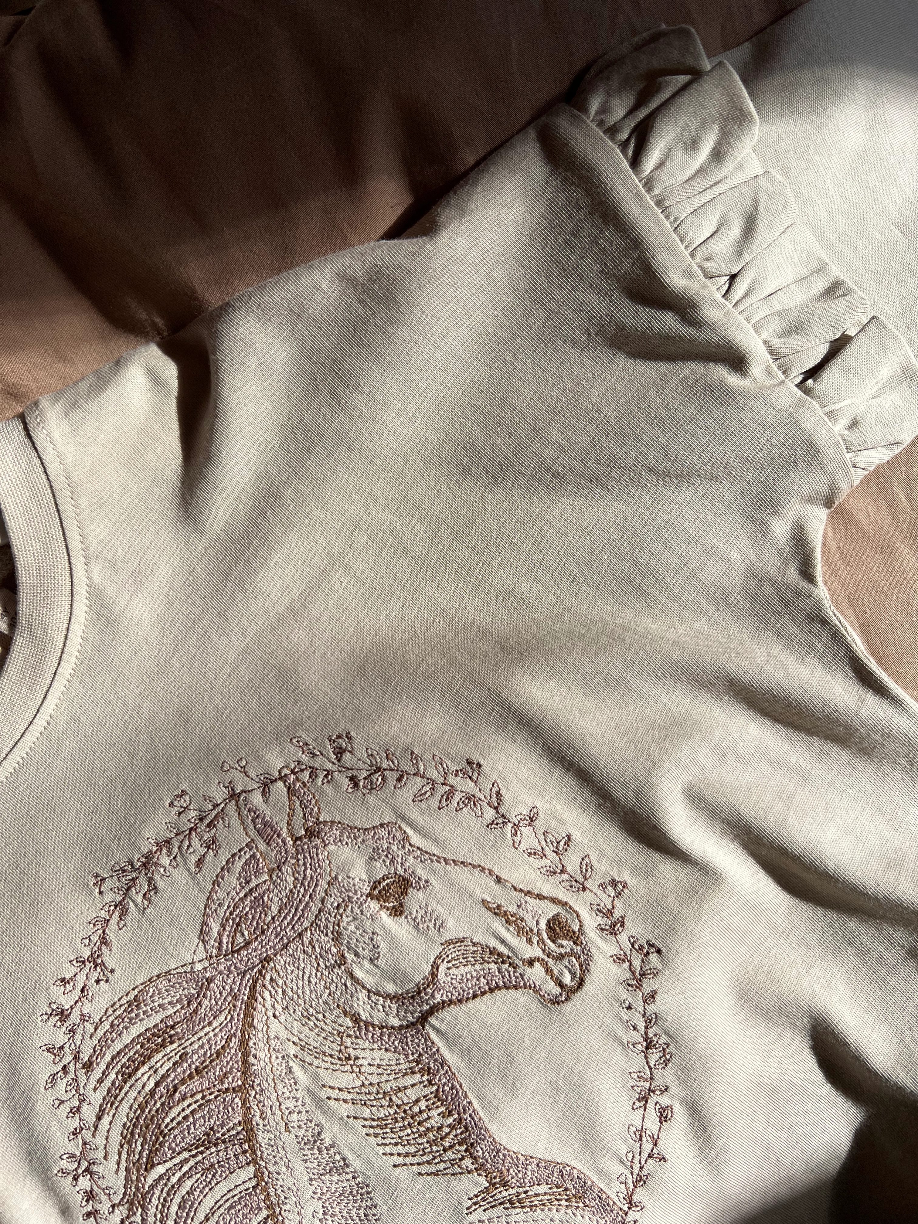 Langarmshirt HORSE CIRCLE in fossil