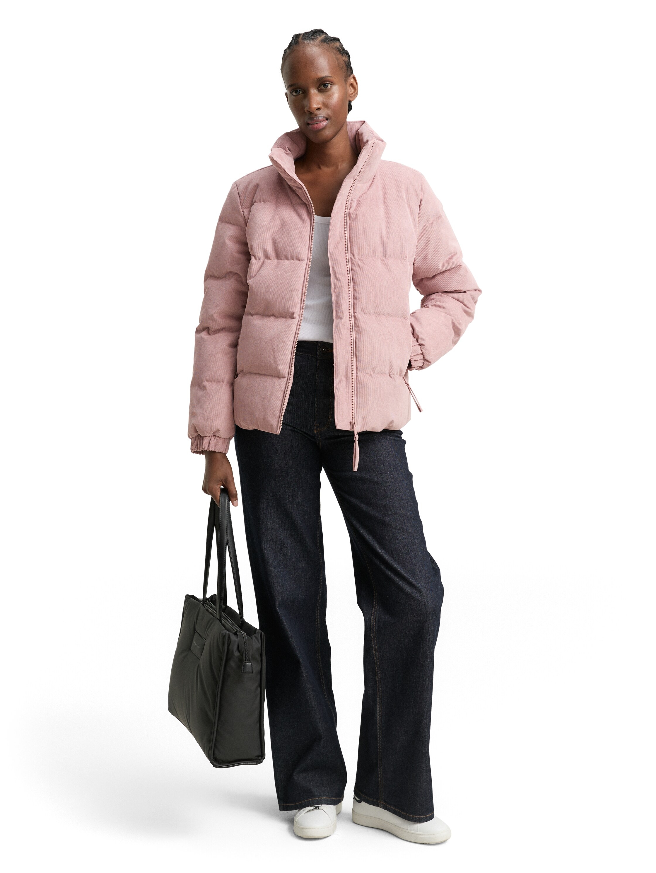 TOM TAILOR Denim Steppjacke mit Stehkragen