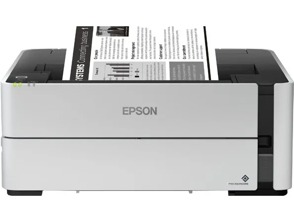 Epson EcoTank M1170 - Printer - S/H - Duplex - blækprinter - kan genopfyldes - A4/Legal - 1200 x 2400 dpi - op til 20 spm - kapacitet: 250 ark - USB 2.0, Gigabit LAN, Wi-Fi(n) - hvid