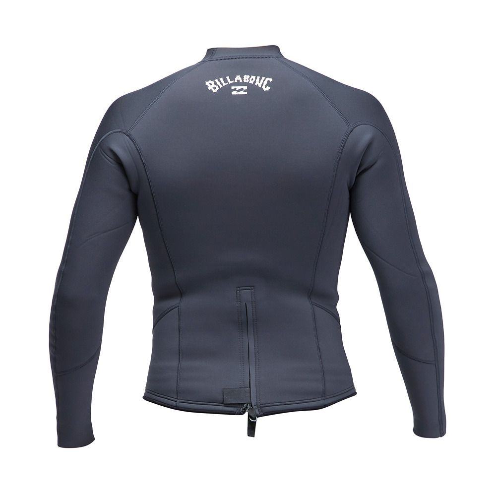 Billabong ABSOLUTE JACKET BACK ZIP - Top néoprène 2/2mm Homme graphite