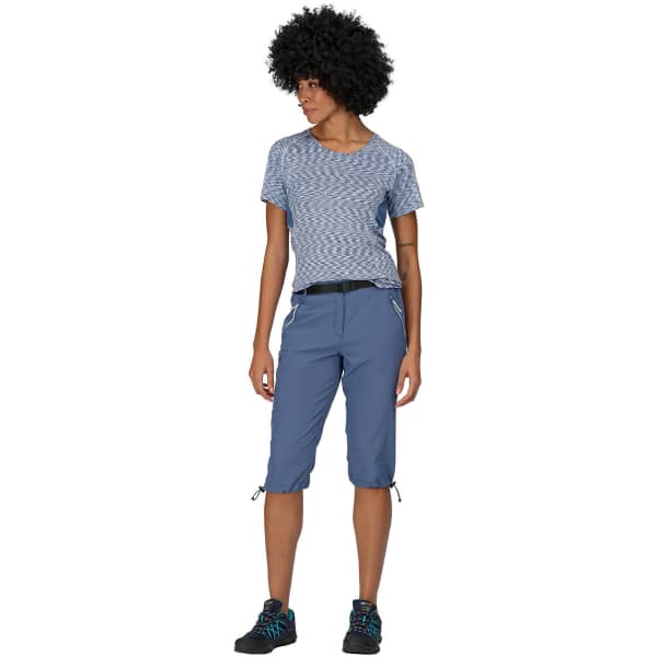 Pantacourt randonnée REGATTA W XERT STRETCH CAPRI LT III DUSTY DENIM