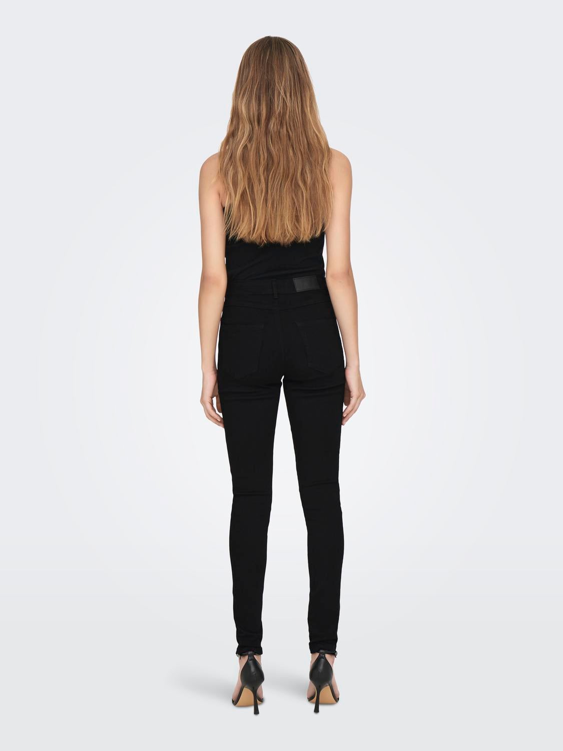 JDYMOON Skinny Fit Jeans Black Denim