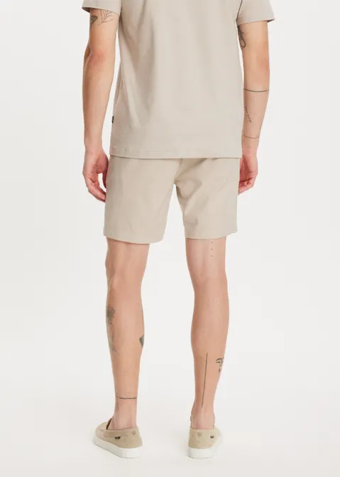 Korte broek met ruitpatroon off-white (CREME)