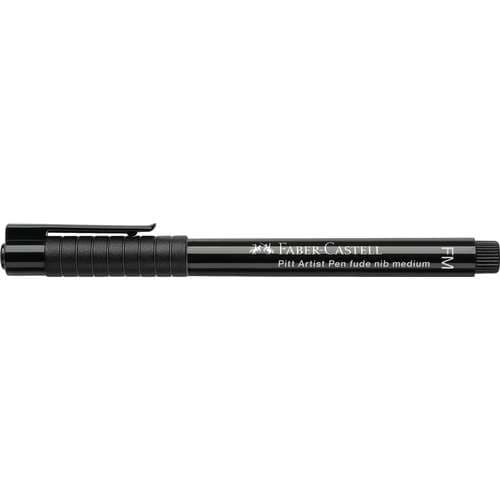 FABER-CASTELL Pitt Artist Pen Fude Tuschestift mit Pinselspitze, einzeln
