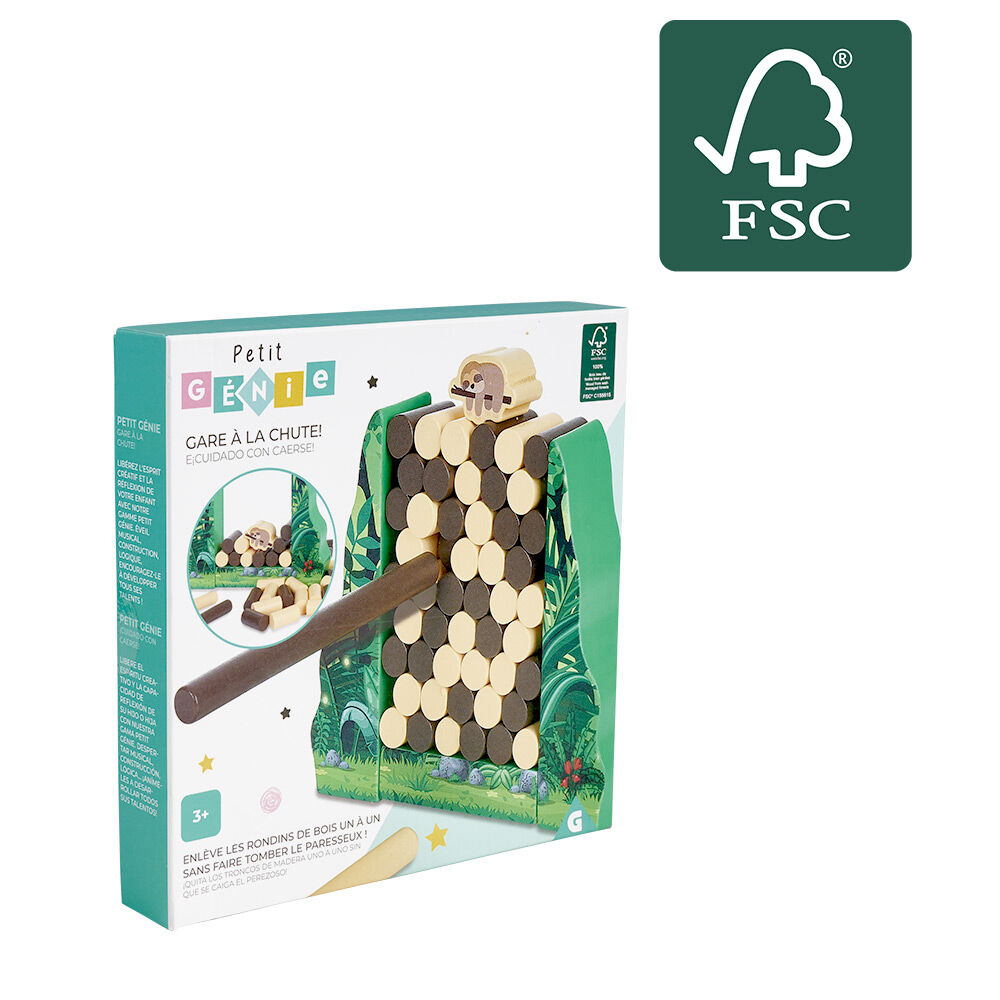 Jeu paresseux bois - 56 pièces