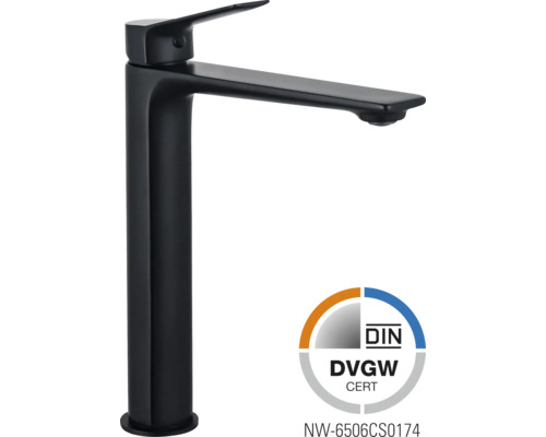 Jungborn wastafelkraan voor opzetwastafels GAMMA DVGW getest zwart mat -