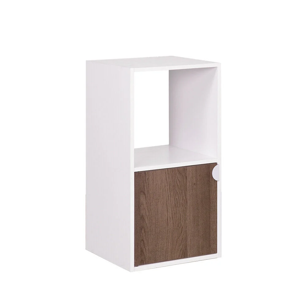 Étagère Adam MDF blanche 2 cubes 30xH61x29,5cm