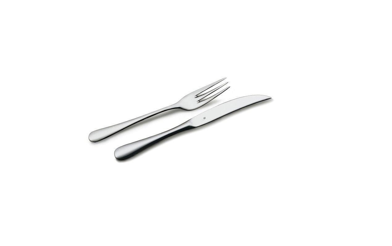 Steakbesteck-Set 12-teilig, Silber12-teiliges Besteck-Set in Holz-Geschenkbox
