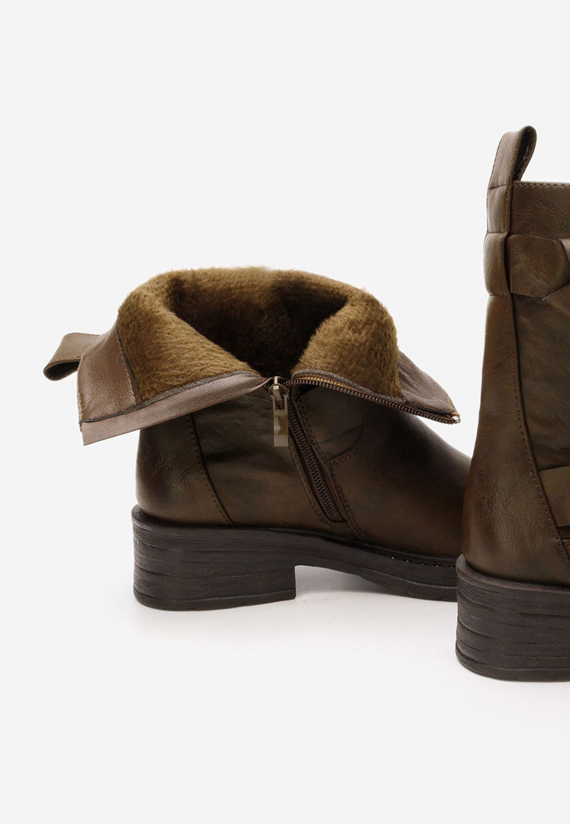Bottines hautes femme brunes Hettia