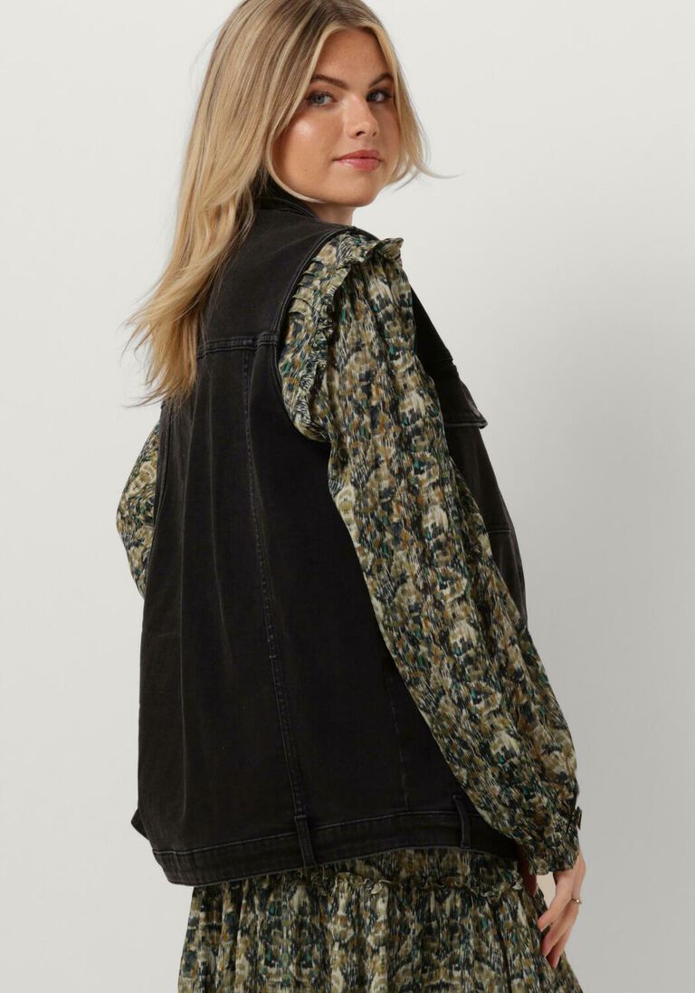 CIRCLE OF TRUST zwarte circle of trust gilet james denim gilet