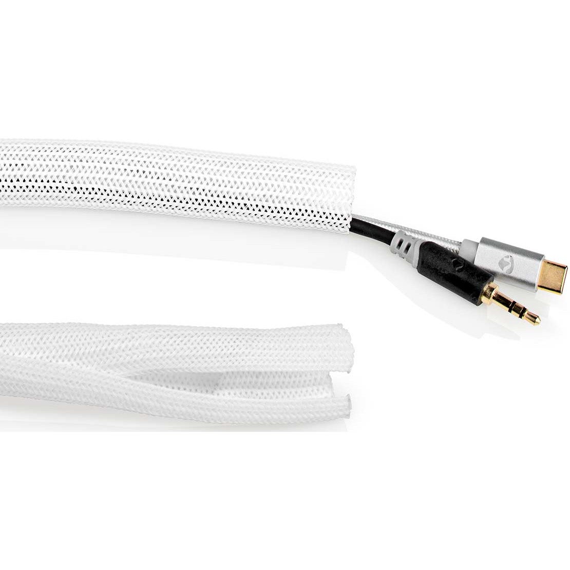 Nedis CMSL0030WT200 kabelsleeve nylon 30 mm 2 meter wit