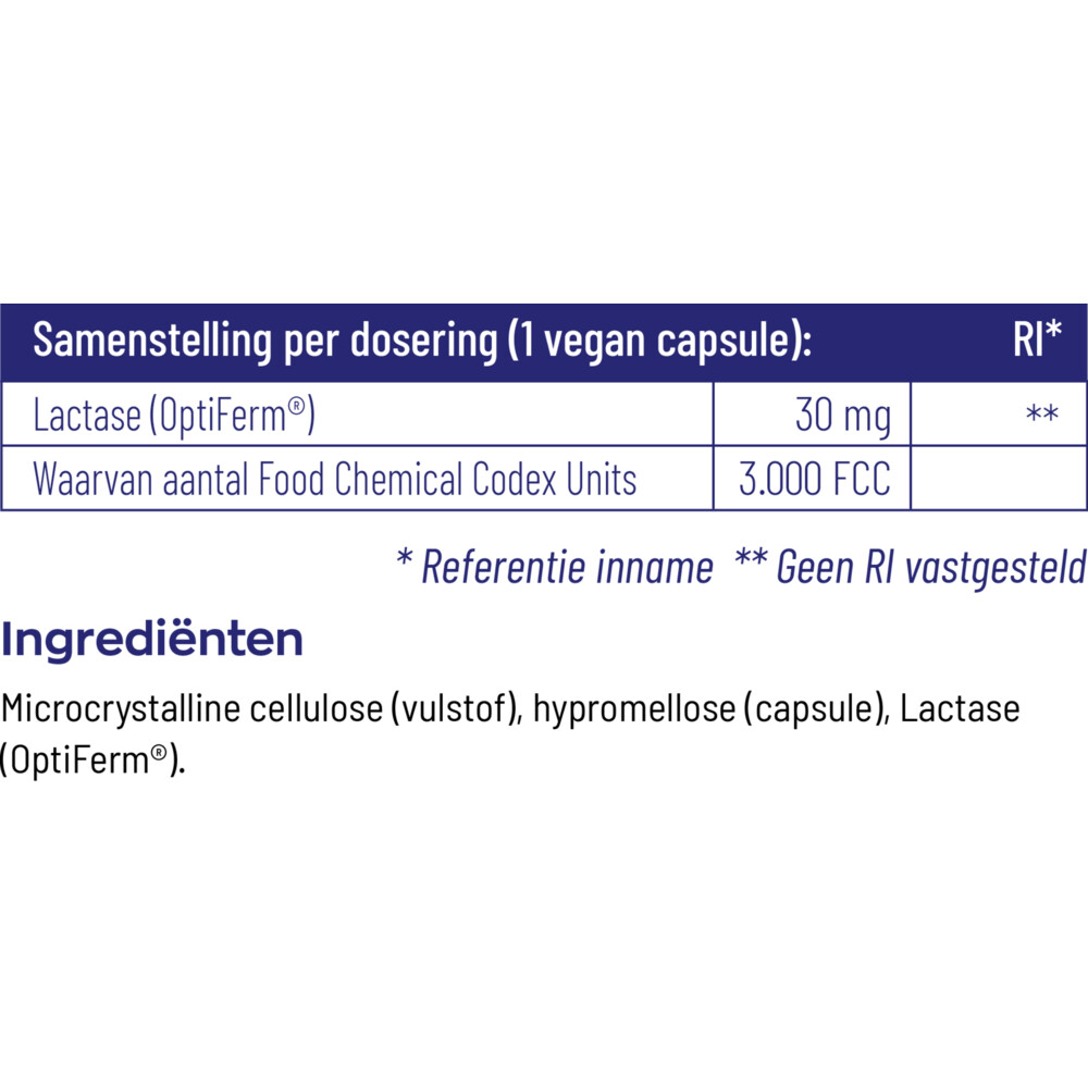 Vitakruid Lactase Optiferm 3000 Fcc90 capsules