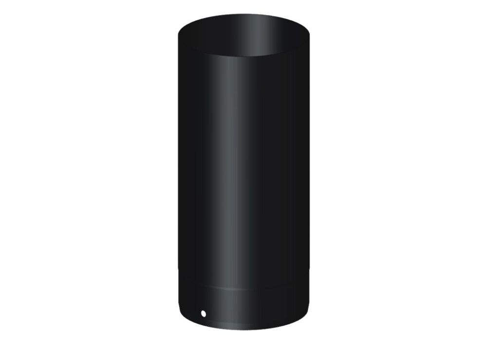 SKORSTEINSRØR Ø130 200MM SVART