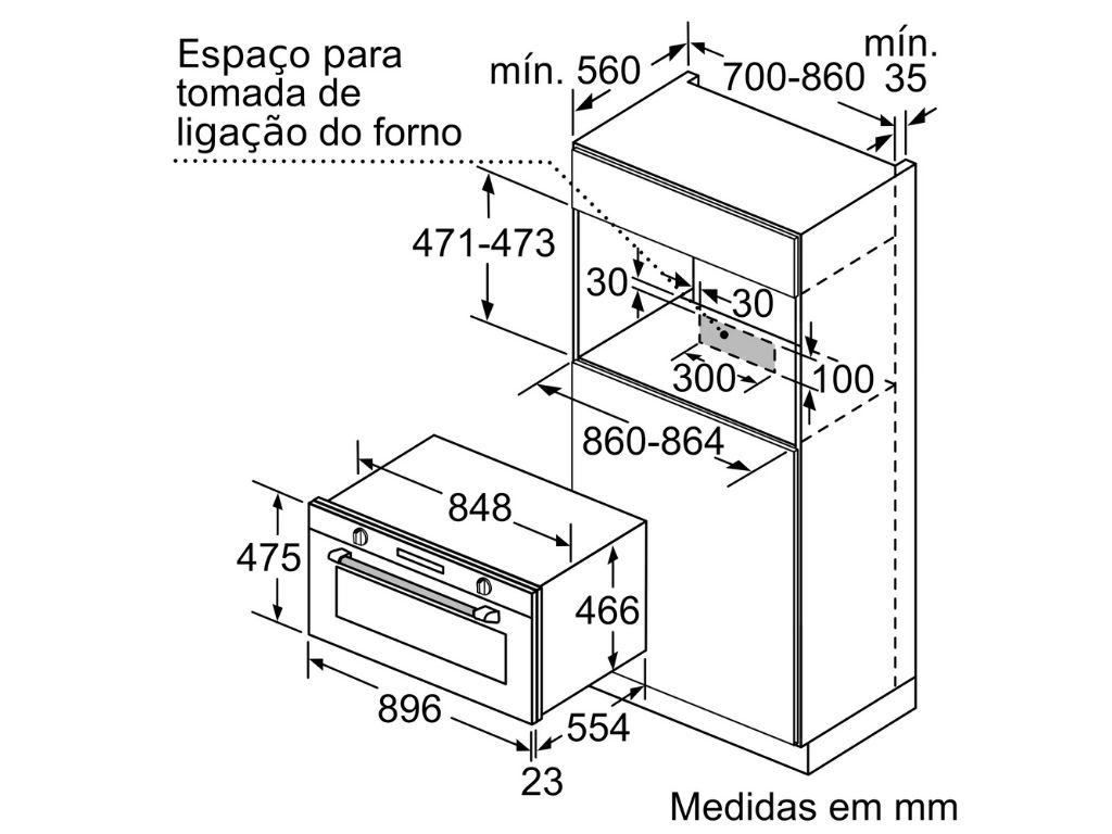 FORNO MULTIFUNÇÕES SIEMENS VB558C0S0 A  85L 3100W