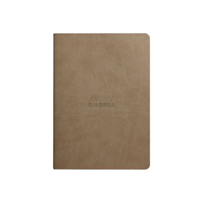 RHODIA Rhodiarama - Carnet de notes A5 - 64 pages - pointillés - taupe