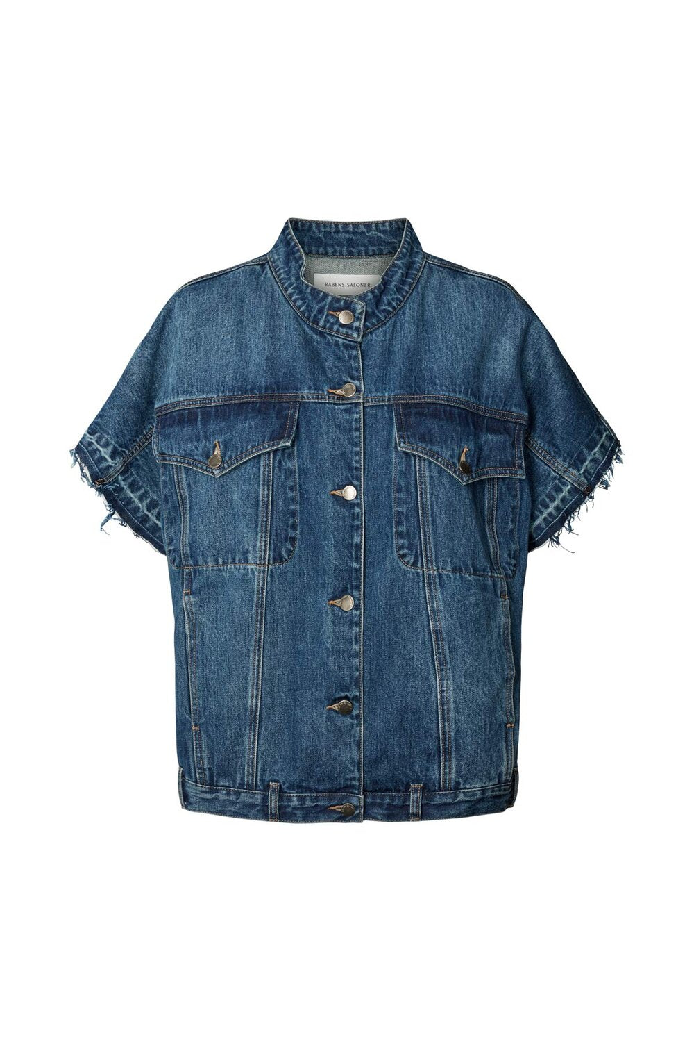 Rabens Saloner  Mir denimvest - Washed Indigo