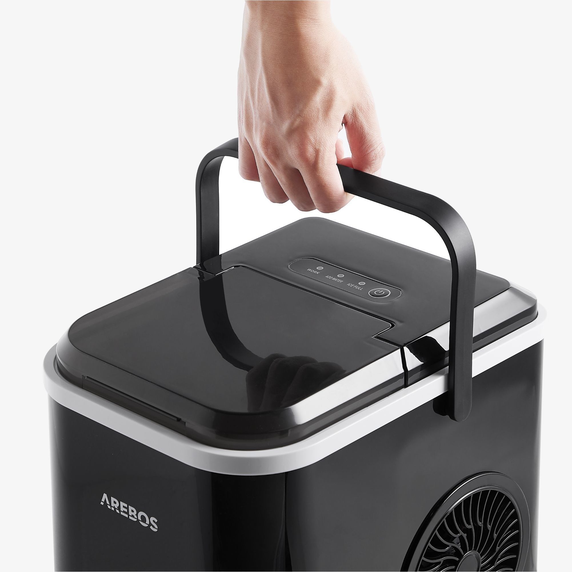Eiswürfelmaschine 1,1 L Schwarz