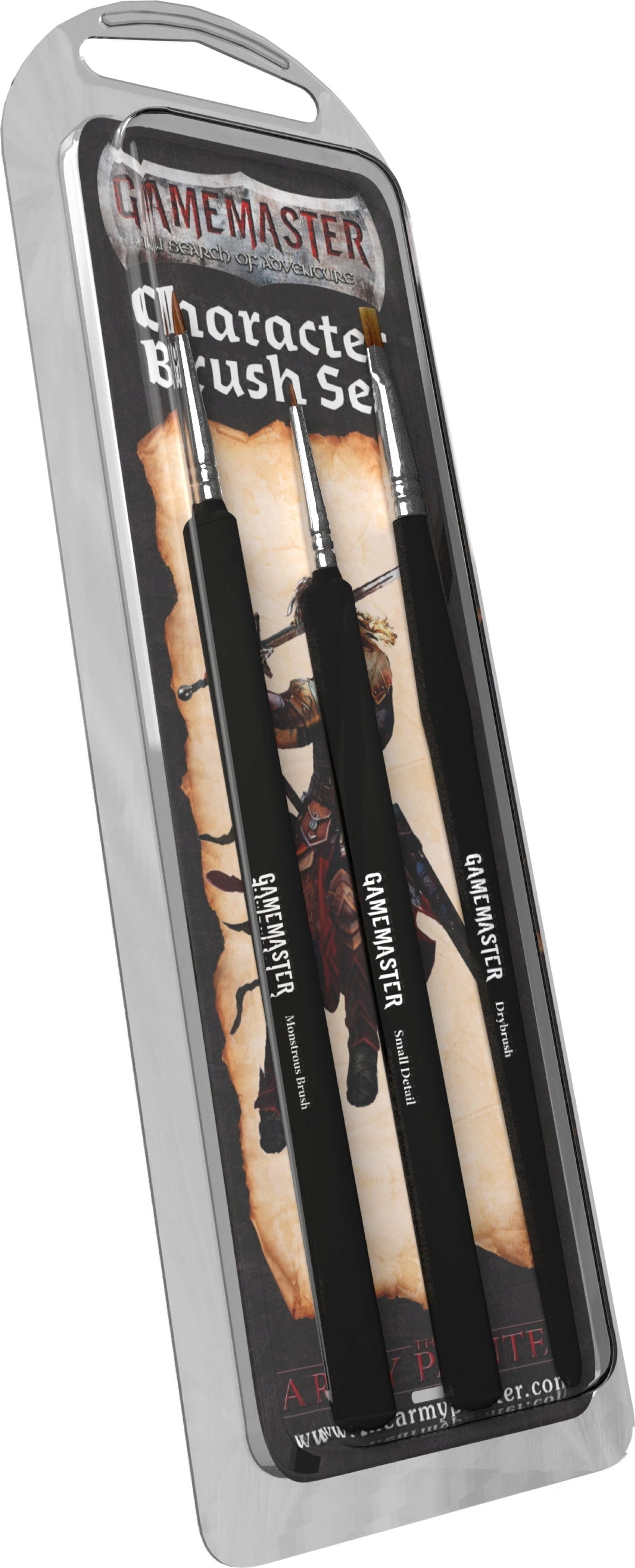 The Army Painter  GameMaster Character Brush Set    Pinselset für Detail, Basecoat & Drybrush