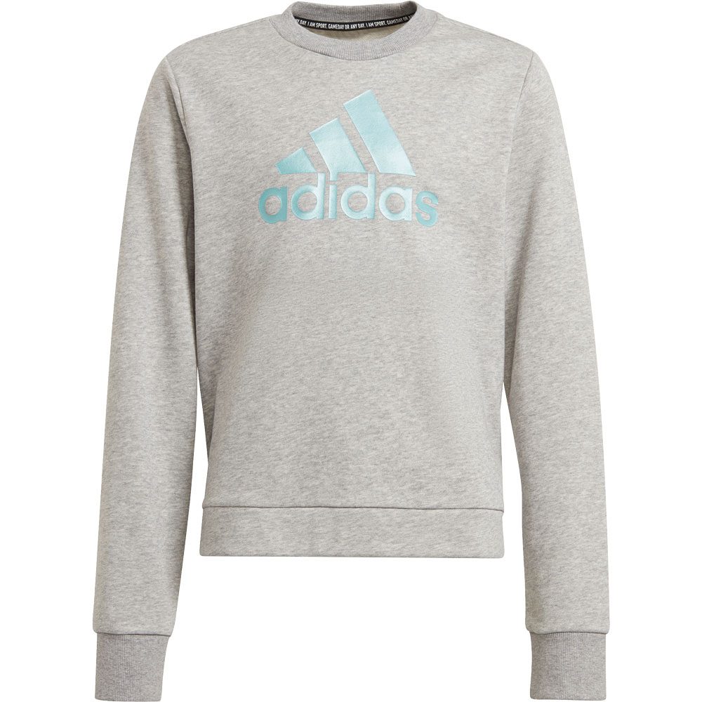 adidas Future Icons Logo Crew Sweatshirt Mädchen medium grey heather