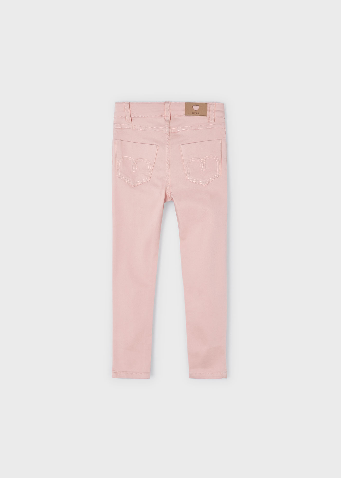 Calça skinny feminina, cor rosa claro