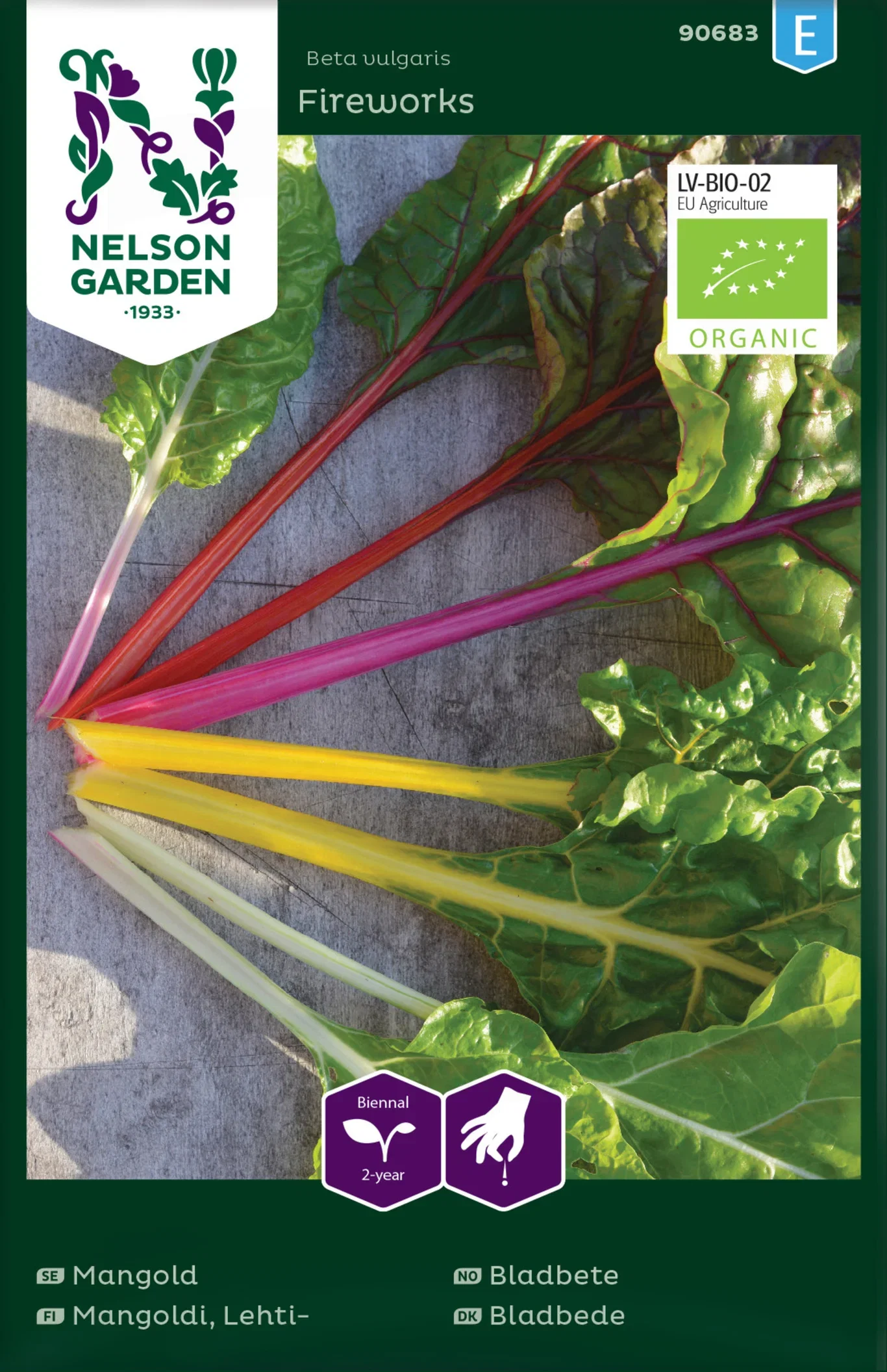 Beta vulgaris 'Fireworks' Bladbete 'Fireworks' EKO