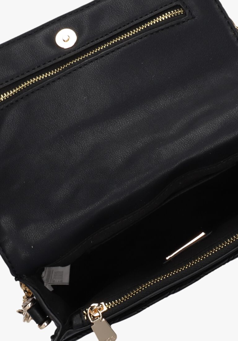 V73 zwarte v73 schoudertas eva flap bag