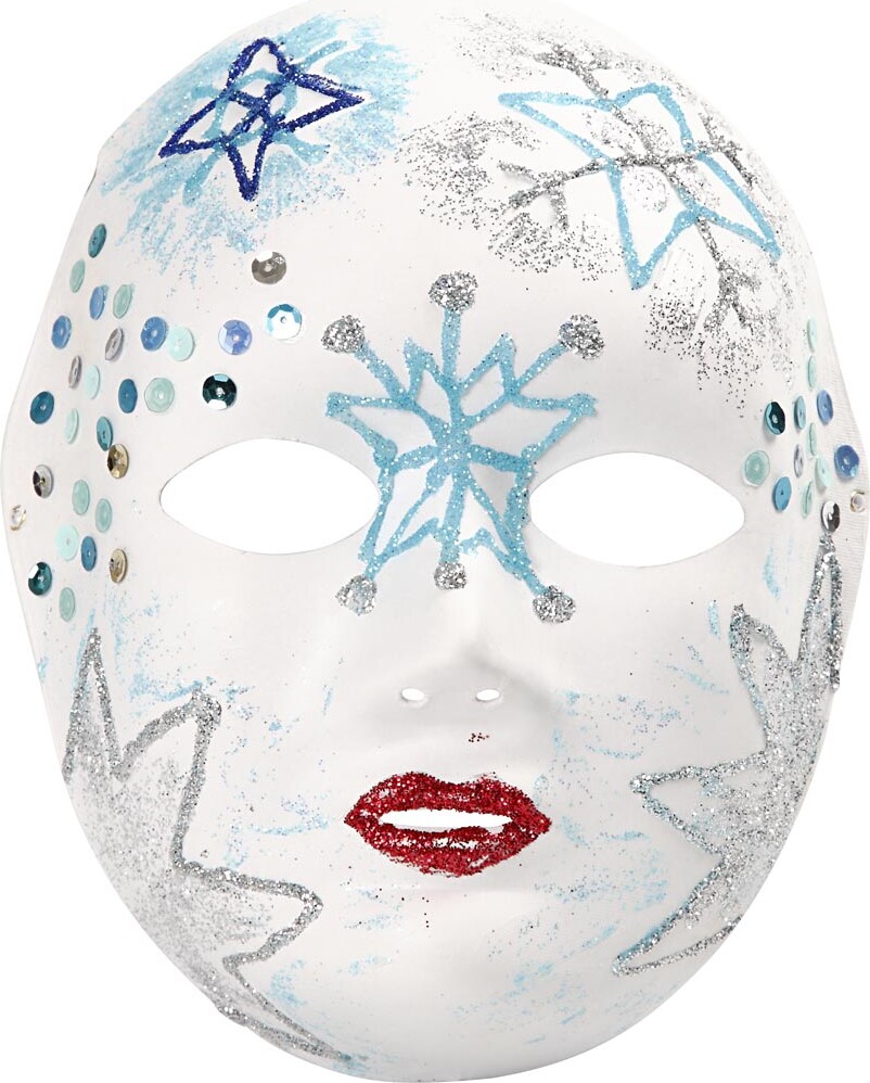 Mal Selv Maske - Helmaske - Hvid