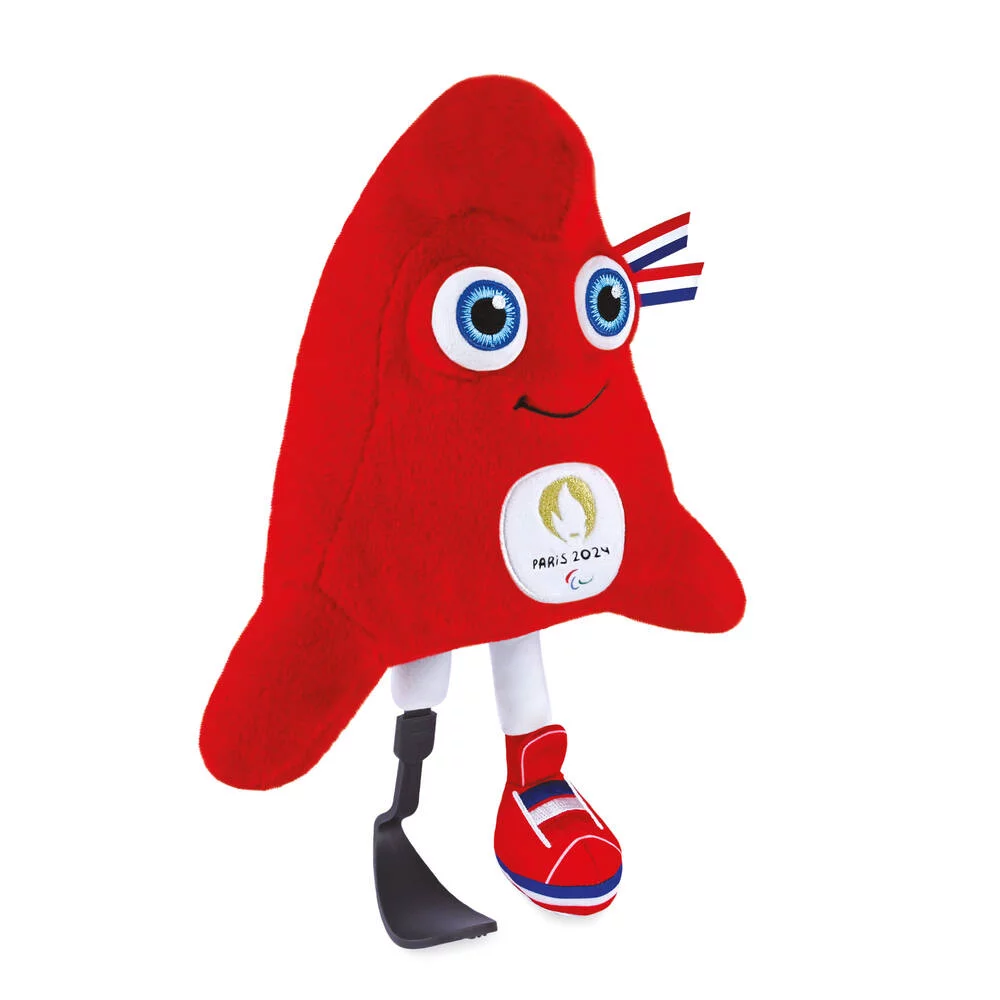 PELUCHE MASCOTTE LES  PHRYGES - JEUX PARALYMPIQUES PARIS 2024 - 28 CM