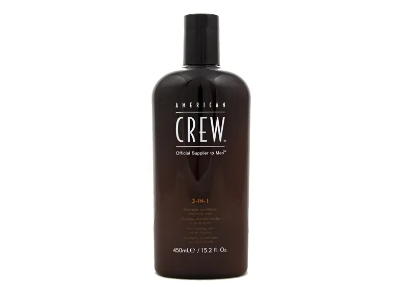 American Crew, 3-In-1 Classic, Hair Shampoo, Conditioner & Shower Gel 3-In-1, For Hydration, 450 ml