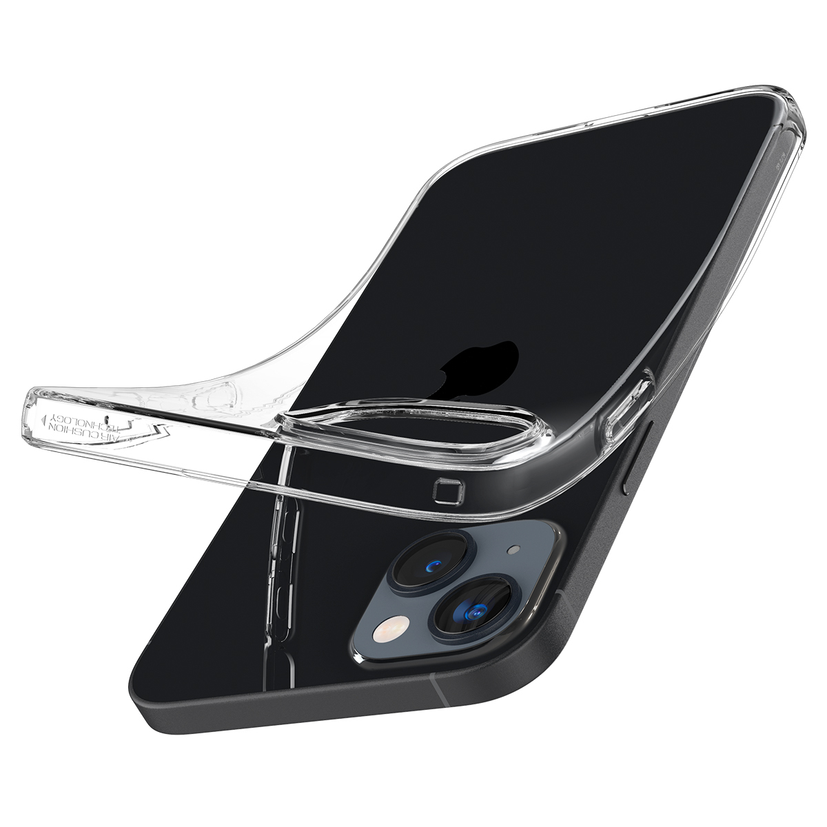 iPhone 15 Liquid Crystal Case Gummi Hülle (ACS06786) - Transparent