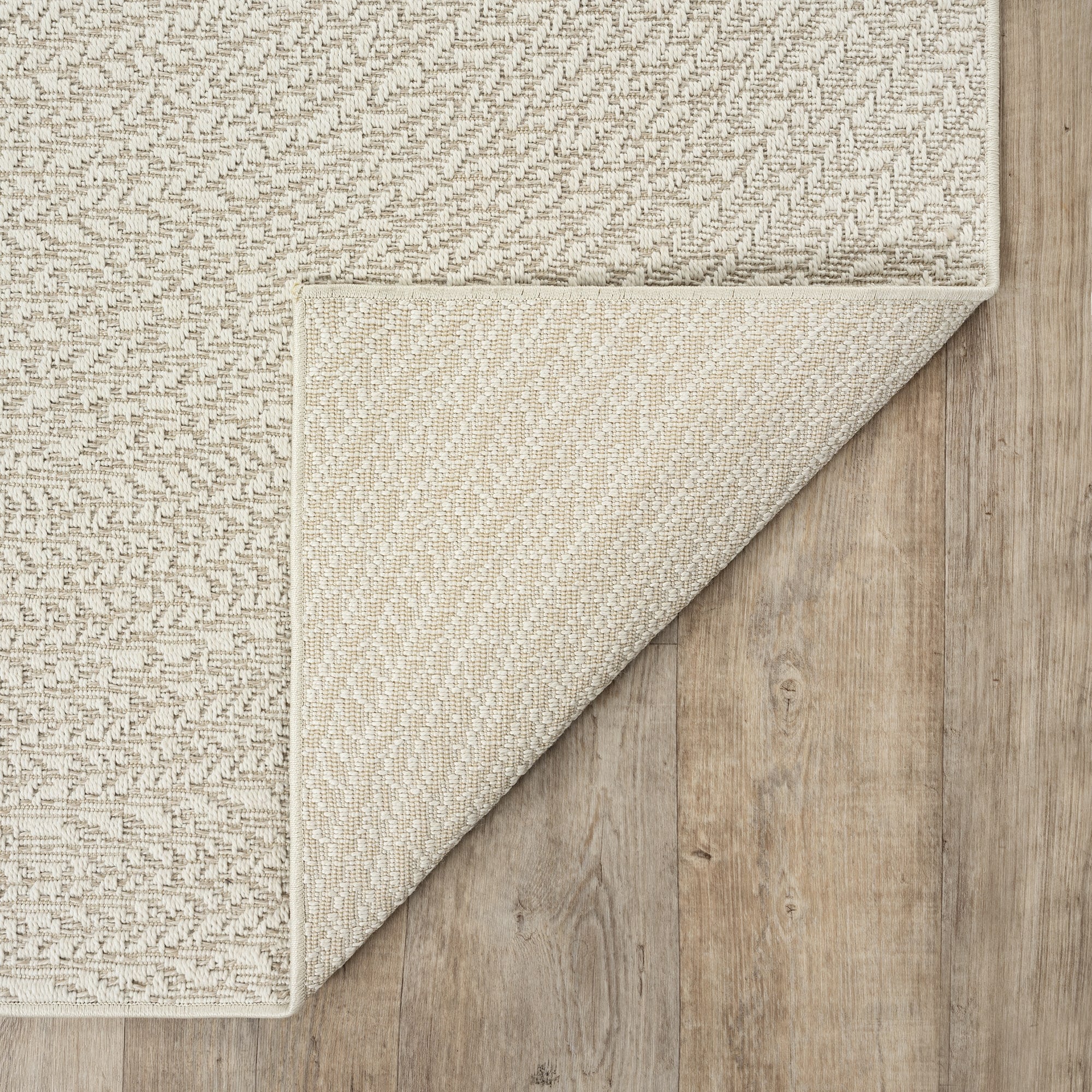 the carpet Teppich »Kansas« rund 1 mm Höhe moderner robuster In und Outdoor Teppich Jute Look