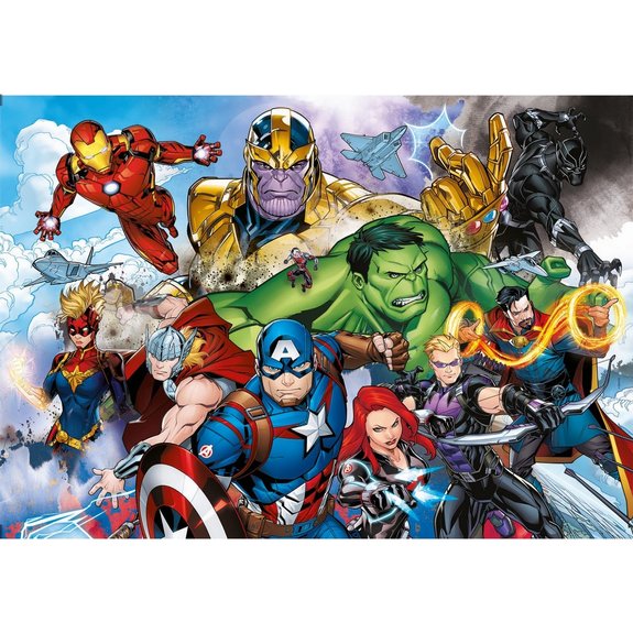 Puzzle 104 pièces Supercolor Clementoni - Avengers
