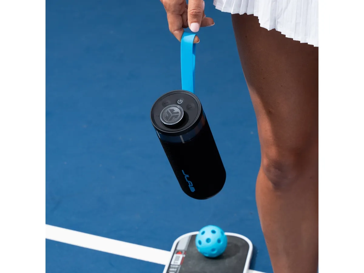 GO Party Wireless Bluetooth Lautsprecher mit RGB Beleuchtung und IPX6 (IEUSBGORBLK82) - Schwarz