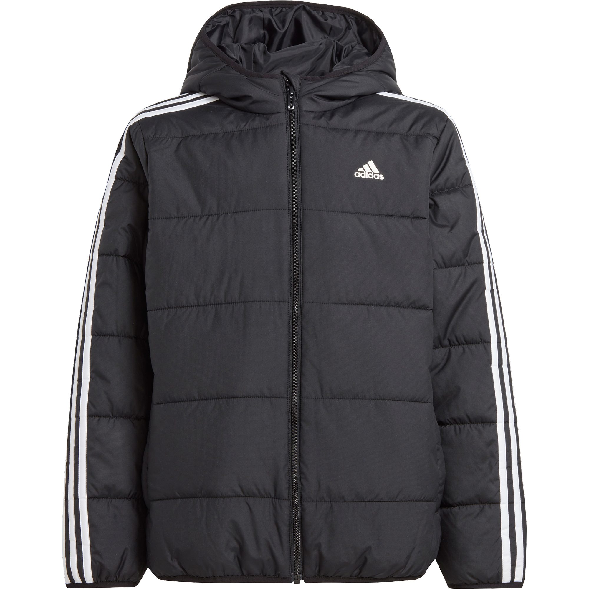 adidas Essentials 3-Streifen Padded Jacke Kinder schwarz