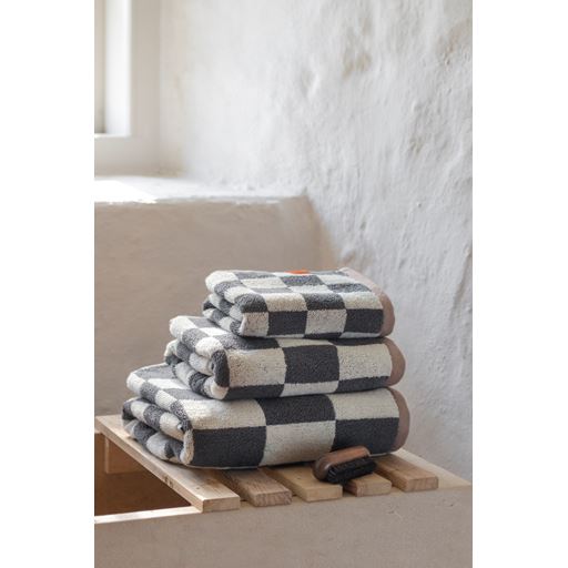 Mette Ditmer Retro 2-pak Håndklæde, Dark Grey, 40x55 cm