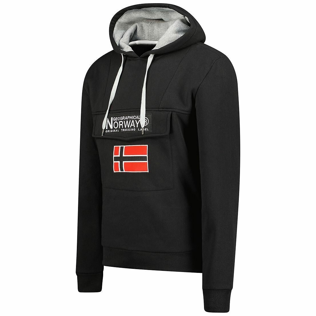 NORUEGA GEOGRÁFICA<br>Moletom com capuz e logo Gadrien