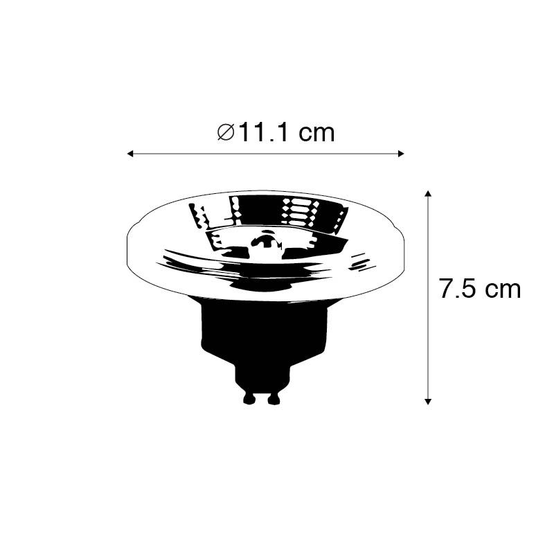 GU10 3-staps dim to warm LED lamp AR111 11W 700 lm 2000-3000K