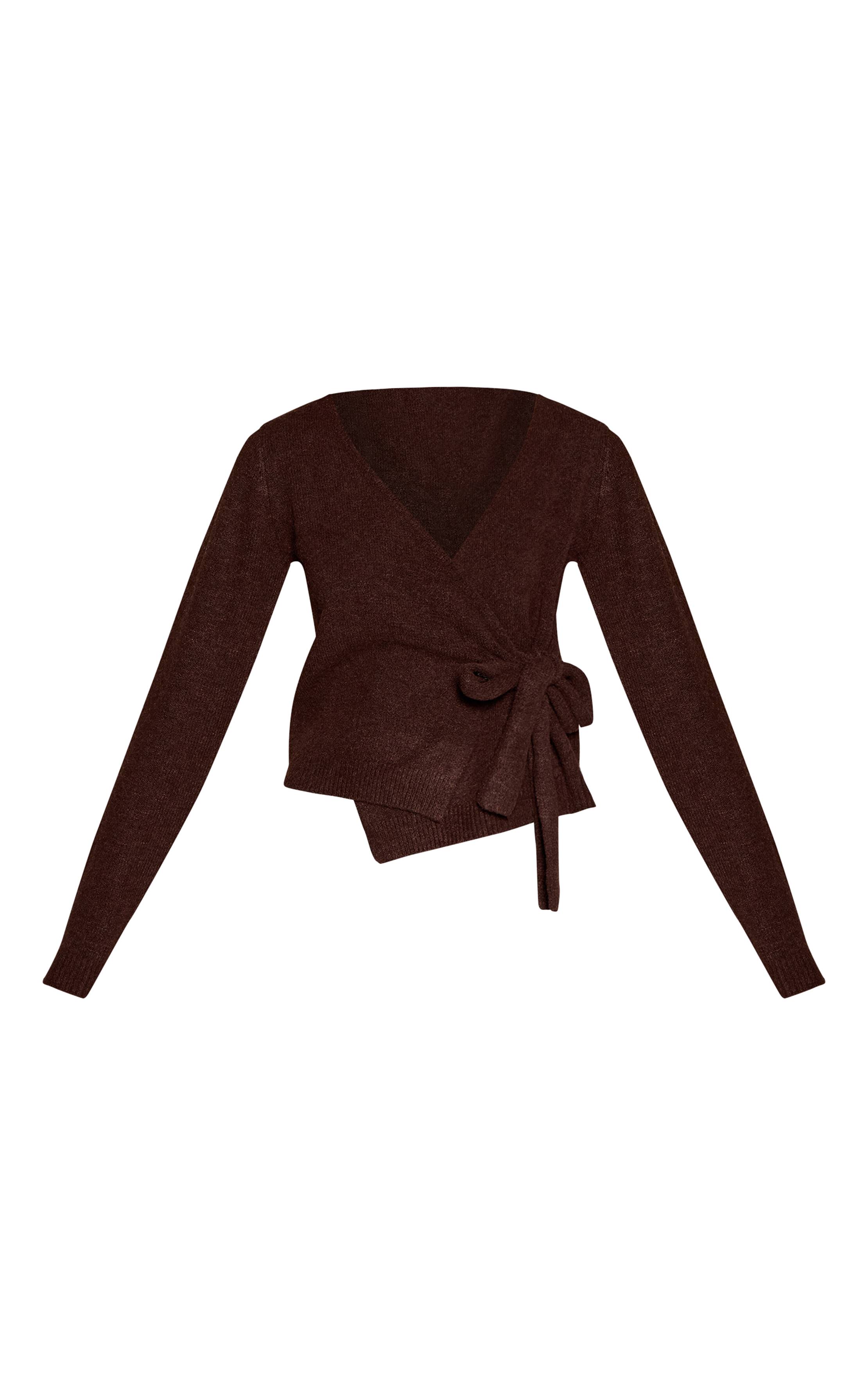 Cardigan Cache-cœur En Maille Douce À Liens Latéraux