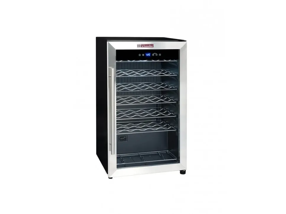 La Sommelière Service LS34A - Vinkøler - bredde: 48 cm - dybde: 43 cm - højde: 83.8 cm - Klasse G - rustfrit stål