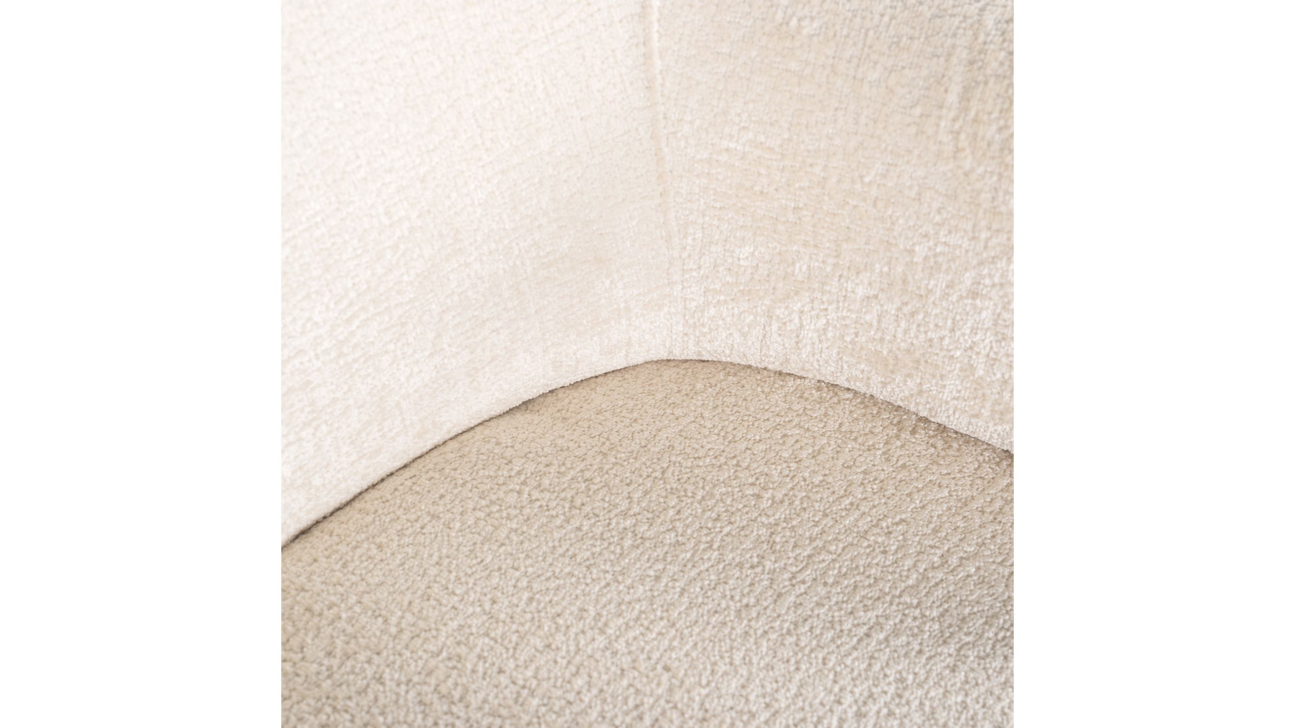 Fauteuil 211058 White Chenille Venus B74 x D81 x H75 cm