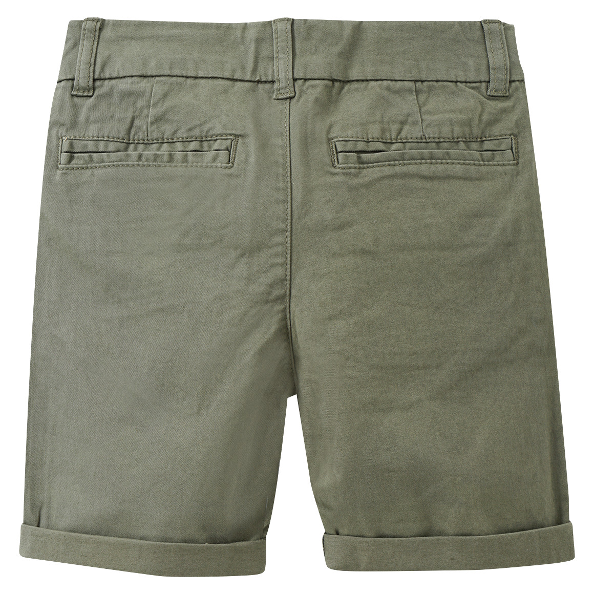 Jonas Nielsen Jungen Bermuda-Shorts in Unifarben oliv